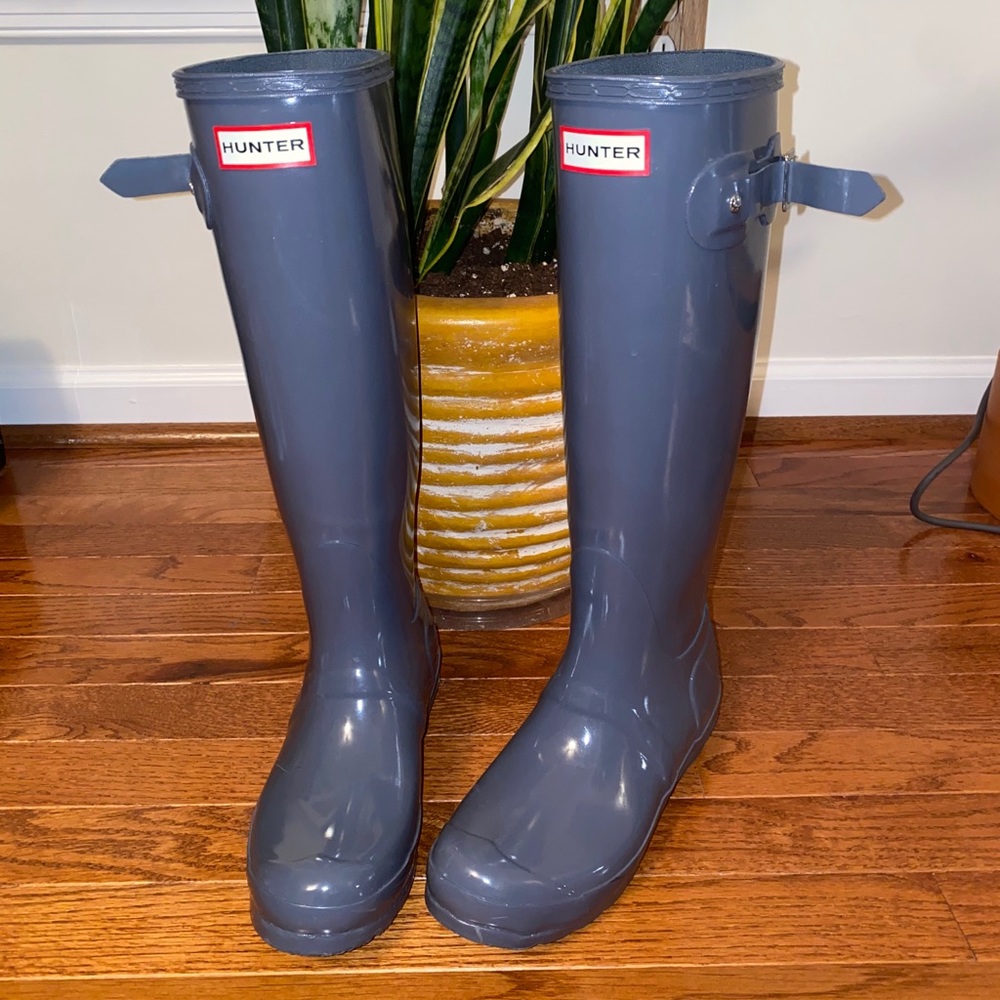 Tall hunter rain boots